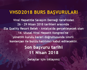 VHSD2018 BURS BAŞVURULARI